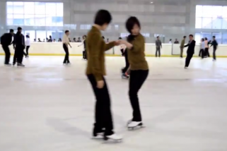 At the Pyongyang ice skating rink by Joanna Wong